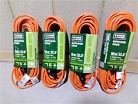 (4) Power Extender 10M Outdoor Power Cords