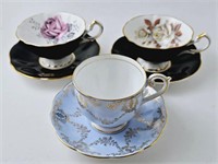 Queen Anne Teacups & Saucers