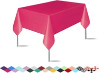 Disposable Plastic Rose Tablecloth