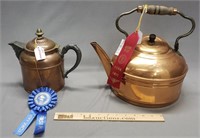 2 Award Winning Copper Tea Kettles