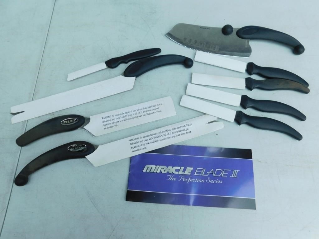 9 piece knife set by Miracle Blade