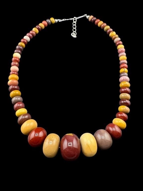 DESIGNER BAJALIA STERLING GEMSTONE NECKLACE