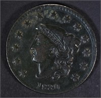 1830 LARGE CENT, VF/XF