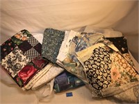 Lot of Precut Fabric, Fabric and Patterns