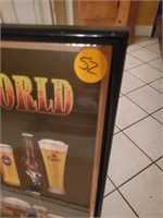 FRAMED BEERS AROUND THE WORLD POSTER