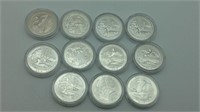 Frosted Proof Quarters lot of 11