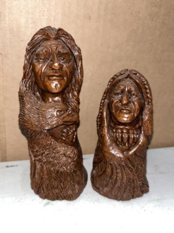 RED MILL 93' HAND CRAFTED CARVED TOTEMS 4-5"