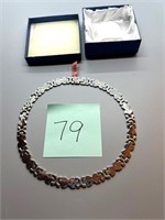 Bowtie Shape 316 Steel Necklace (new)