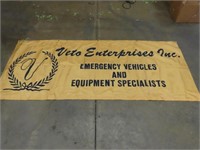 Original vintage Veto enterprises banner.