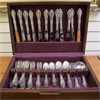 Alvin Vivaldi Sixty Four Piece  Sterling Silver Fl