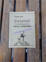 De Laval cream separators instruction manual