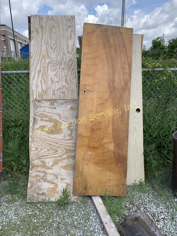 Wooden doors, plywood