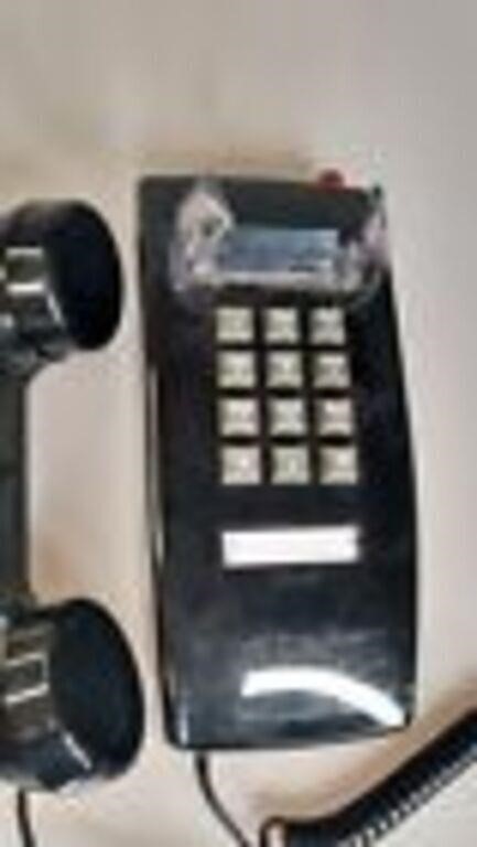 Bittel American Landline Phone Push Button Black