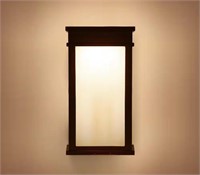 LUTEC Black LED Outdoor Wall Lantern Sconce