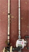 Carbonlite fishing rods with reels