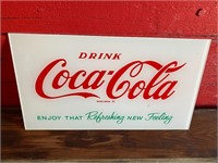 7.5" x13.5" Coca-Cola sign