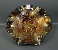 Imperial Amethsyt Pansy Ruffled Bowl.