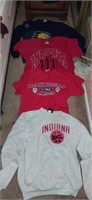 Lot with men's indiana sports sweaters and shirts