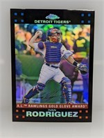 2007 Topps Chrome Refractor Ivan Rodriguez #266