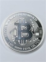Bitcoin $2 Niue Island 2022 1 oz Silver Coin