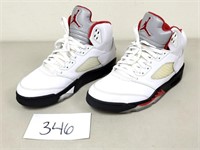 Men's Nike Jordan 5 Retro Fire Red Shoes - Size 11