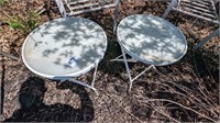 Pair of folding Patio tables