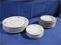 stoneware dish set .