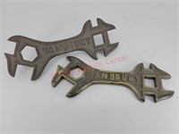 (2) 1986 commemorative wrenches van brunt drill