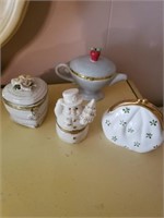 LENOX TREASURE AND BONE CHINA TRINKET BOXES