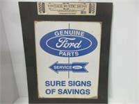 VINTAGE STYLE METAL FORD PARTS SIGN