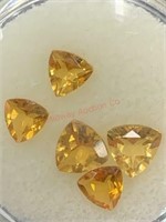 2.23 CT TOTAL WEIGHT 5 Citrine STONES
