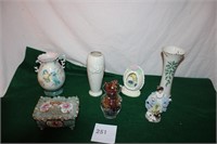 VASES & FIGURINES BOX LOT