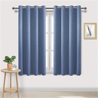 DWCN Dusty Blue Blackout Curtains for Windows