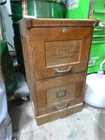 2 Drawer Wood File Cabinet