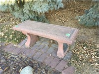 3 1/2' concrete bench, bring help to load