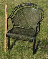 VINTAGE WROUGHT IRON BOUNCE CHAIR