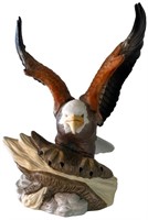 Ceramic Bald Eagle Figurine