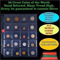 20 Great Coins of the World, hand selected, many t