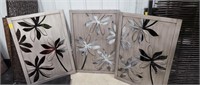Artwork, Floral Cut Out Pictures, Silver