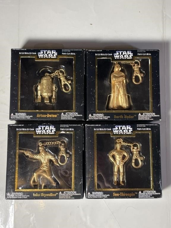 Star Wars Diecast Metal Keychains collectibles