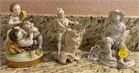 26 - LOT OF 3 PORCELAIN FIGURINES (P154)