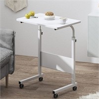 DlandHome Mobile Side Table 23.6'' - White