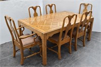 Hickory Mfg. Co. Dining Table w/ 6 Chairs & 2
