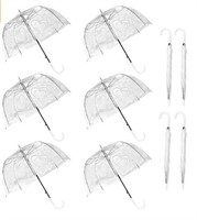 10 Pack 47 Inch Lace Bubble Umbrellas