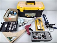 Digital caliper, heavy duty caulk gun, toolbox,