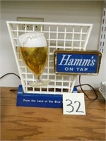 Hamm's On Tip Lighted Beer Sign