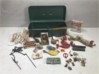 Vintage Tool Box With Fishing Supplies