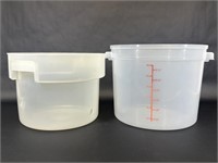 12 Quart and 3 Gallon Plastic Measuring Containers