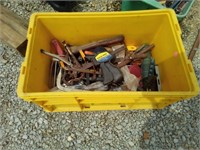 Yellow bin w tools
