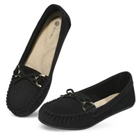 NCCB Women Loafers Slip Ons Shoes with Bowknot...